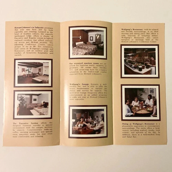 Vintage Lot of 4 Louisiana Brochures Howard Johnson Holiday Inn Hotels Pamphlets - Picture 4 of 16
